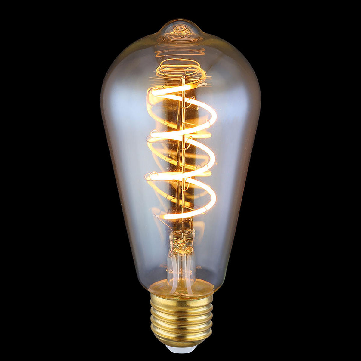 LED FILAMENT LEUCHTMITTEL Orange DUBAN - Orange, Glas (6.4/14cm) - Globo Lighting