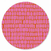 TEPPICH - Bio - Gitter - Rosa - 90x90 cm - Pink, Kunststoff/Textil (90/0.4cm) - OnlyWow