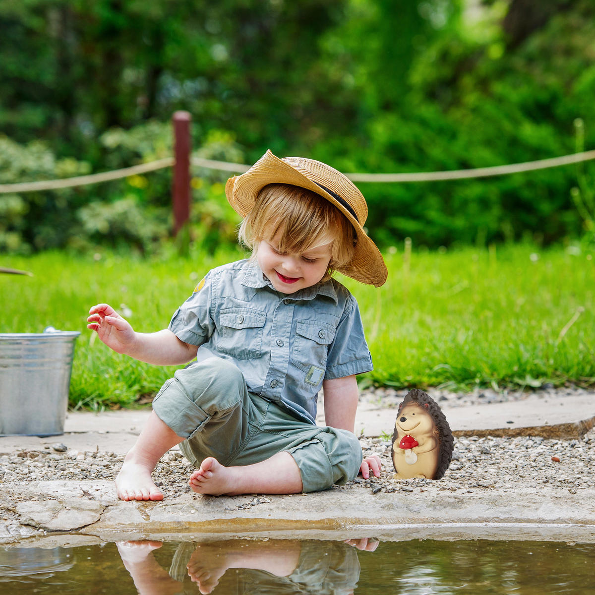 GARTENFIGUR - Multicolor, Kunststoff (10.5/15/10.5cm) - Relaxdays