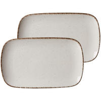 PLATTEN Casa Beige 33 x 20 cm 2er Set - Beige, Keramik (20/3/33cm) - Ritzenhoff Breker