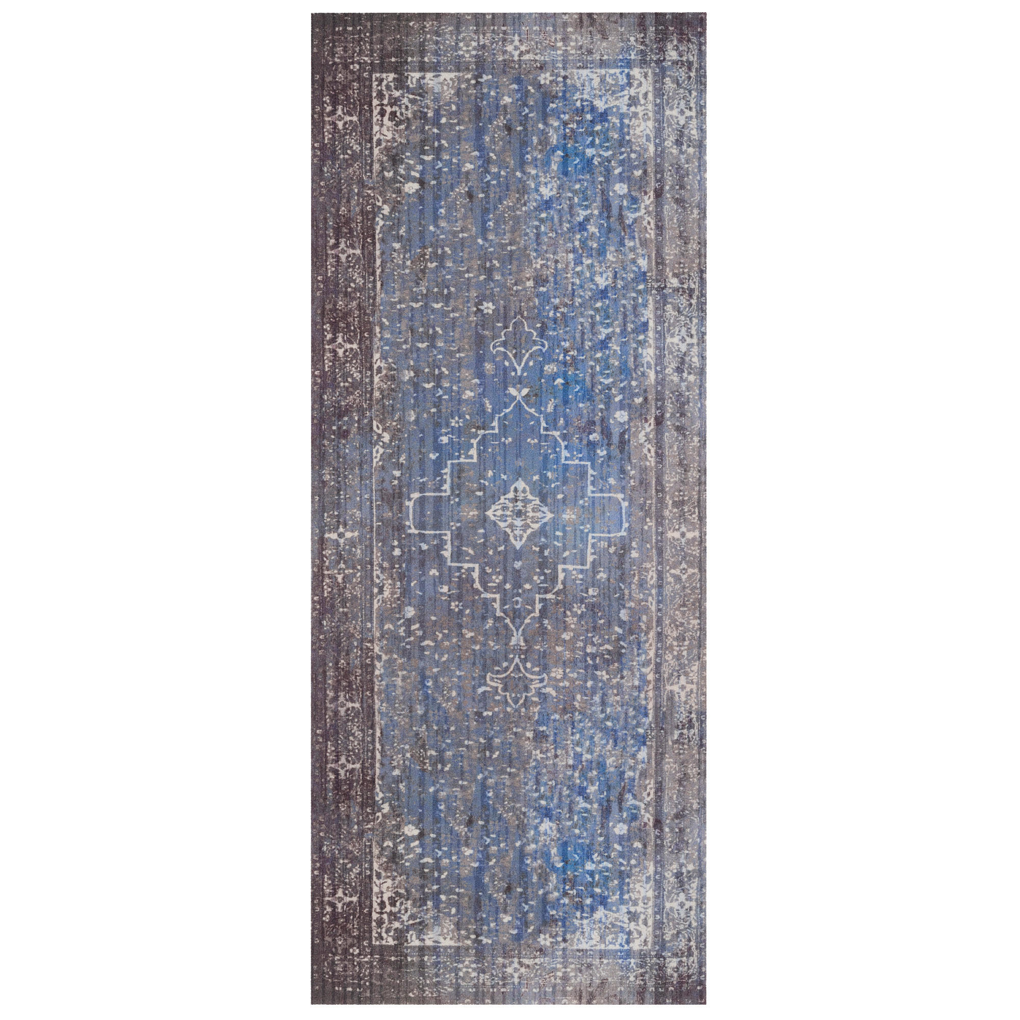 KÜCHENLÄUFER TEPPICH TRENDY ORIENT VINTAGE - Blaugrau, Textil (45/145cm) - Pergamon
