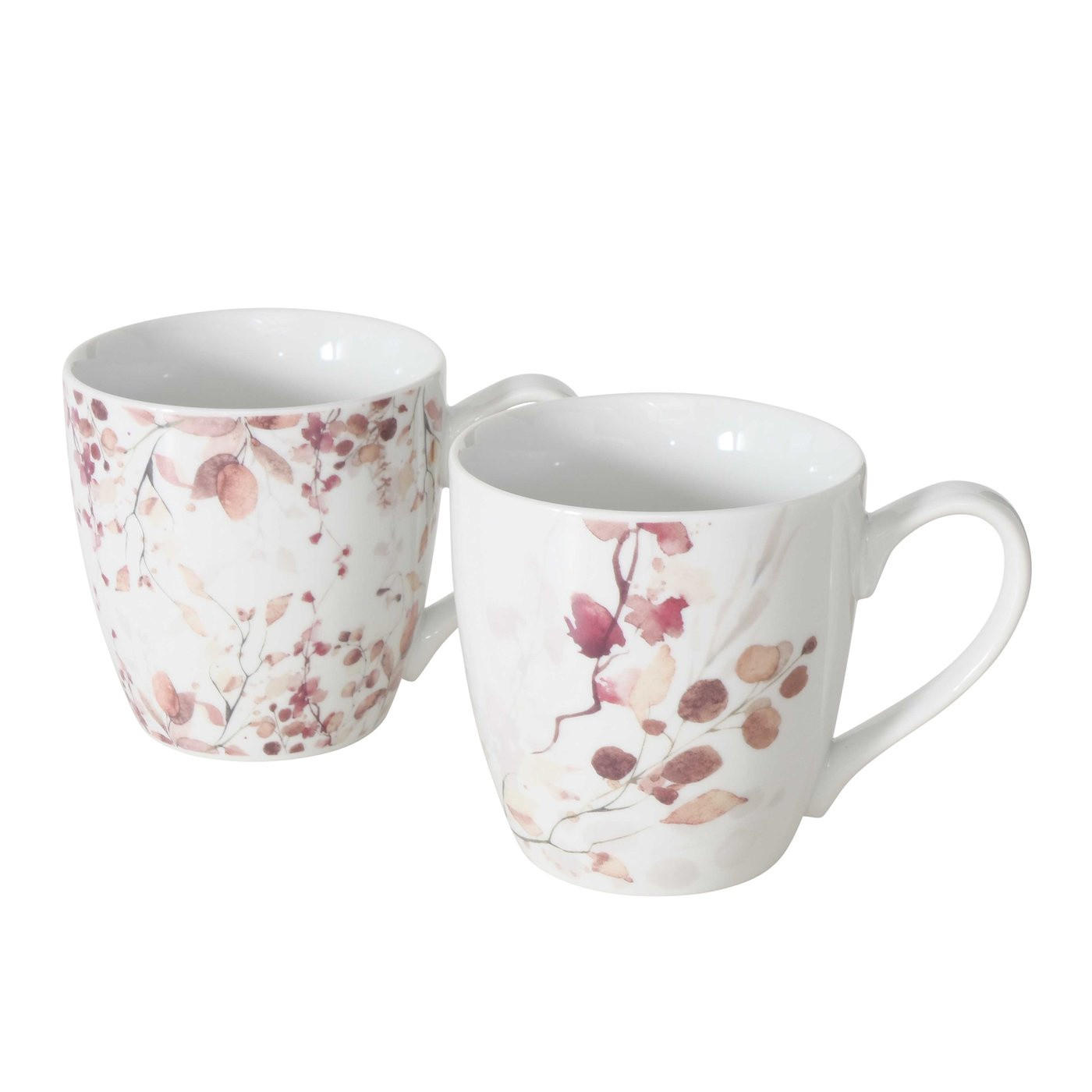 PORZELLANBECHER mit Blumenmuster Bernada Muster 1 480 ml 14/10/10 cm - Multicolor, Keramik (0.48L) - Boltze Home