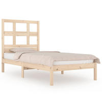 BETT Nebel 95.5/195.5 cm - Braun, Holz (90/190cm) - Nettlife