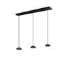 LED-HÄNGELEUCHTE Santa Air 3-flammig Schwarz - Schwarz, Metall (11/11/3.2cm) - s.luce