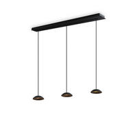 LED-HÄNGELEUCHTE Santa Air 3-flammig Schwarz - Schwarz, Metall (11/11/3.2cm) - s.luce