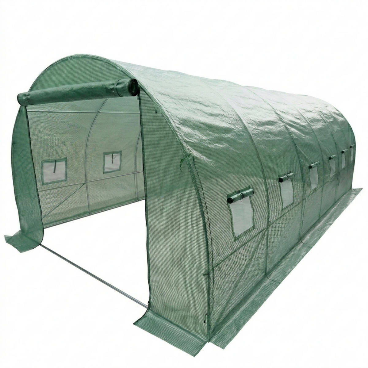FOLIENTUNNEL Verna 3 x 6 m - Grün, Kunststoff (300/200/600cm) - EDENIA