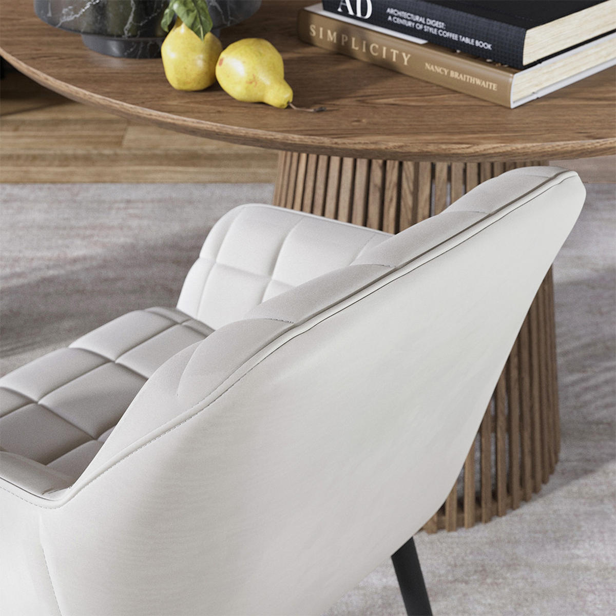 ŽIDLE JÍDELNY Relio Béžová 53.5 x 55.5 cm - béžová, textil (53.5/79/55.5cm) - Vicco