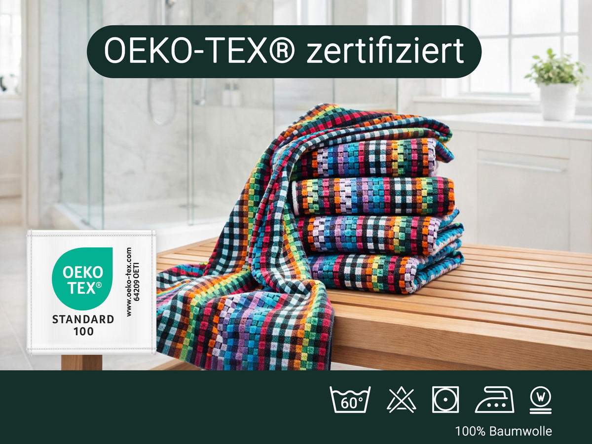 GESCHIRRTÜCHER, 5er-Set, 45x90 cm, 100% Baumwolle, bunt - Multicolor, Textil (45/90cm) - Zollner