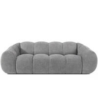 3-SITZER SOFA FLAVA, hell Aschgrau - Hellgrau, Holz/Holzwerkstoff (240/76/100cm) - KONSIMO®