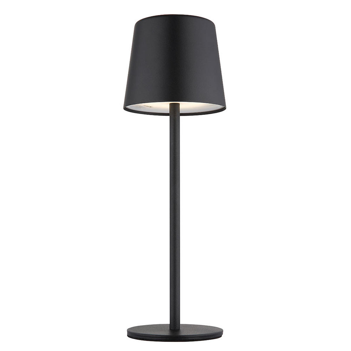 LED TISCHLEUCHTE Metall Schwarz - Schwarz, Metall (8.5/8.5/28cm) - Globo Lighting