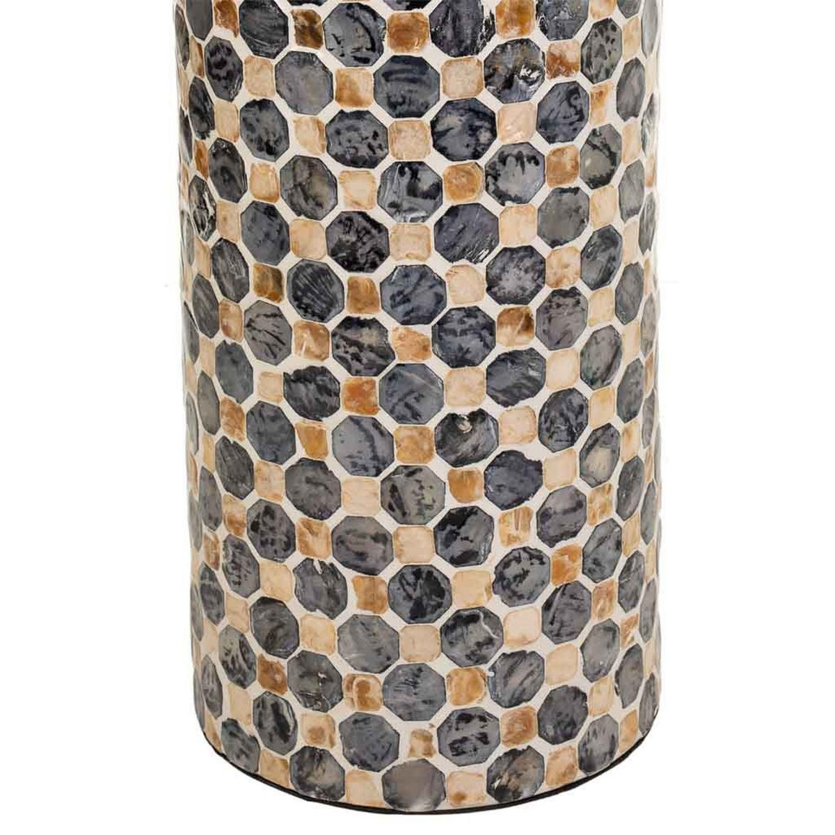 SCHIRMSTÄNDER aus Capiz, 20x57cm - Grau, Holzwerkstoff (20/57/20cm) - Wanderlust