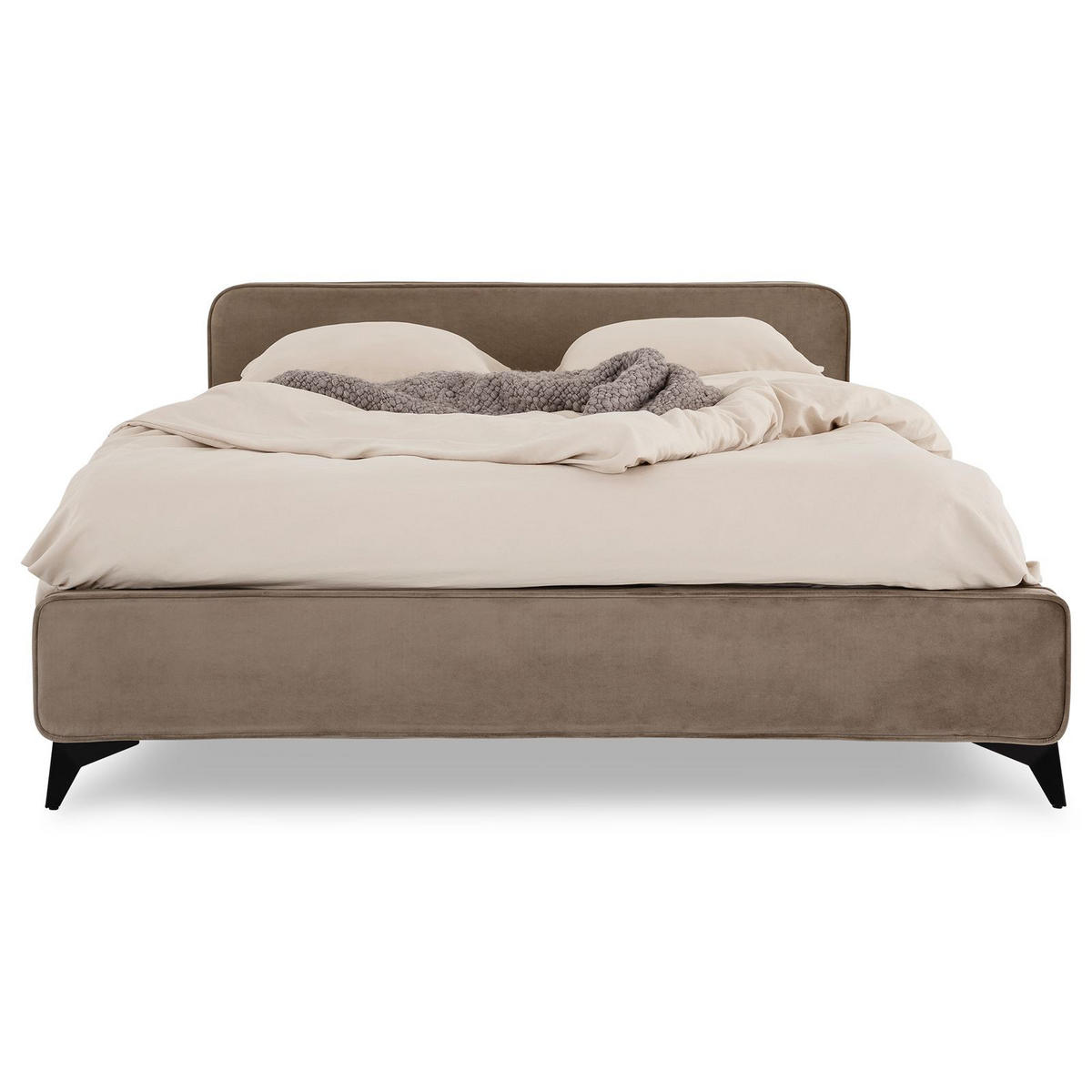 POLSTERBETT LAVORO 140X200 CM - Greige, Textil (140/200cm) - IDIMEX