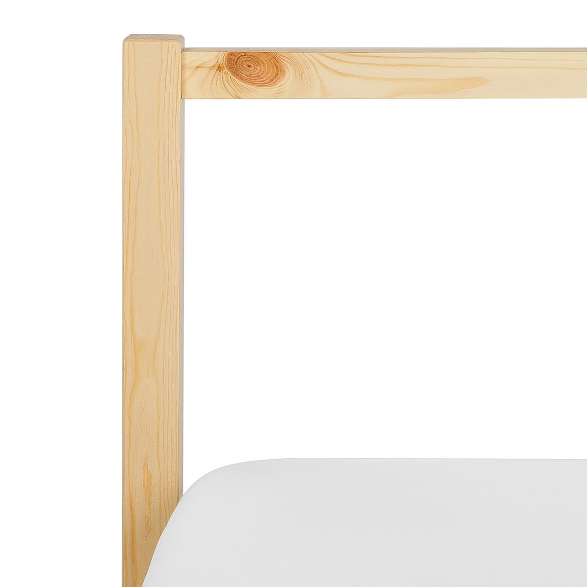 BETT mit Lattenrost 90x200 cm Heller Holzfarbton Vannes - Hellbraun, Holz (90/200cm) - Beliani