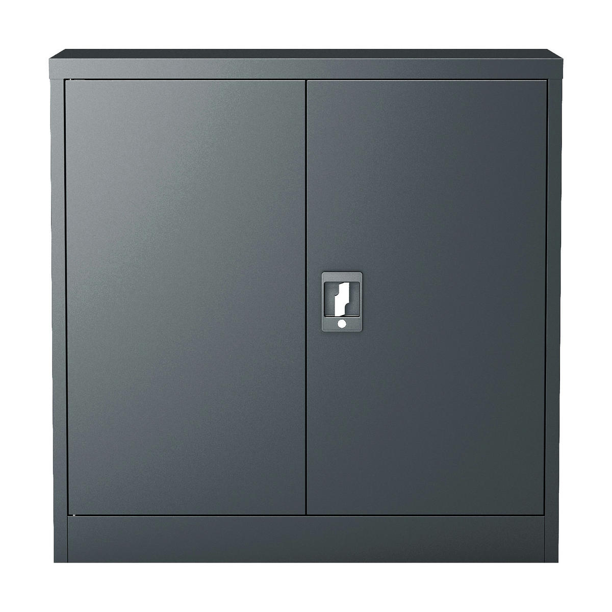 AKTENSCHRANK Molise - Dunkelgrau, Metall (90/90/40cm) - [en.casa]