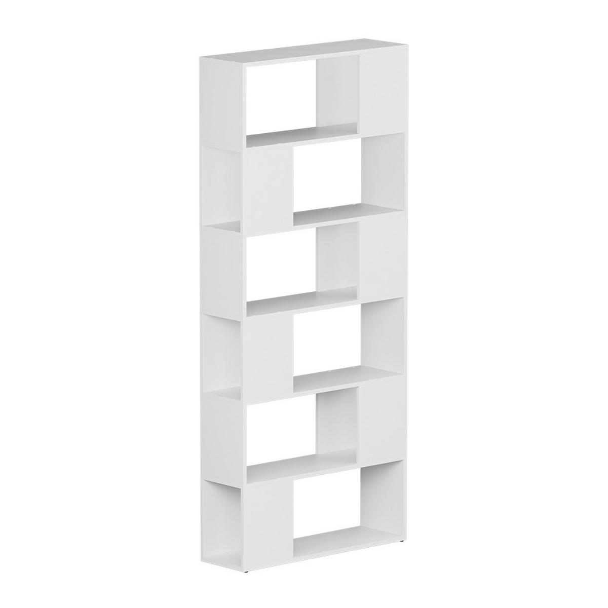 RAUMTEILER Eneos Weiß 80 x 186 cm - Weiß, Holzwerkstoff (80/186/24cm) - Vicco