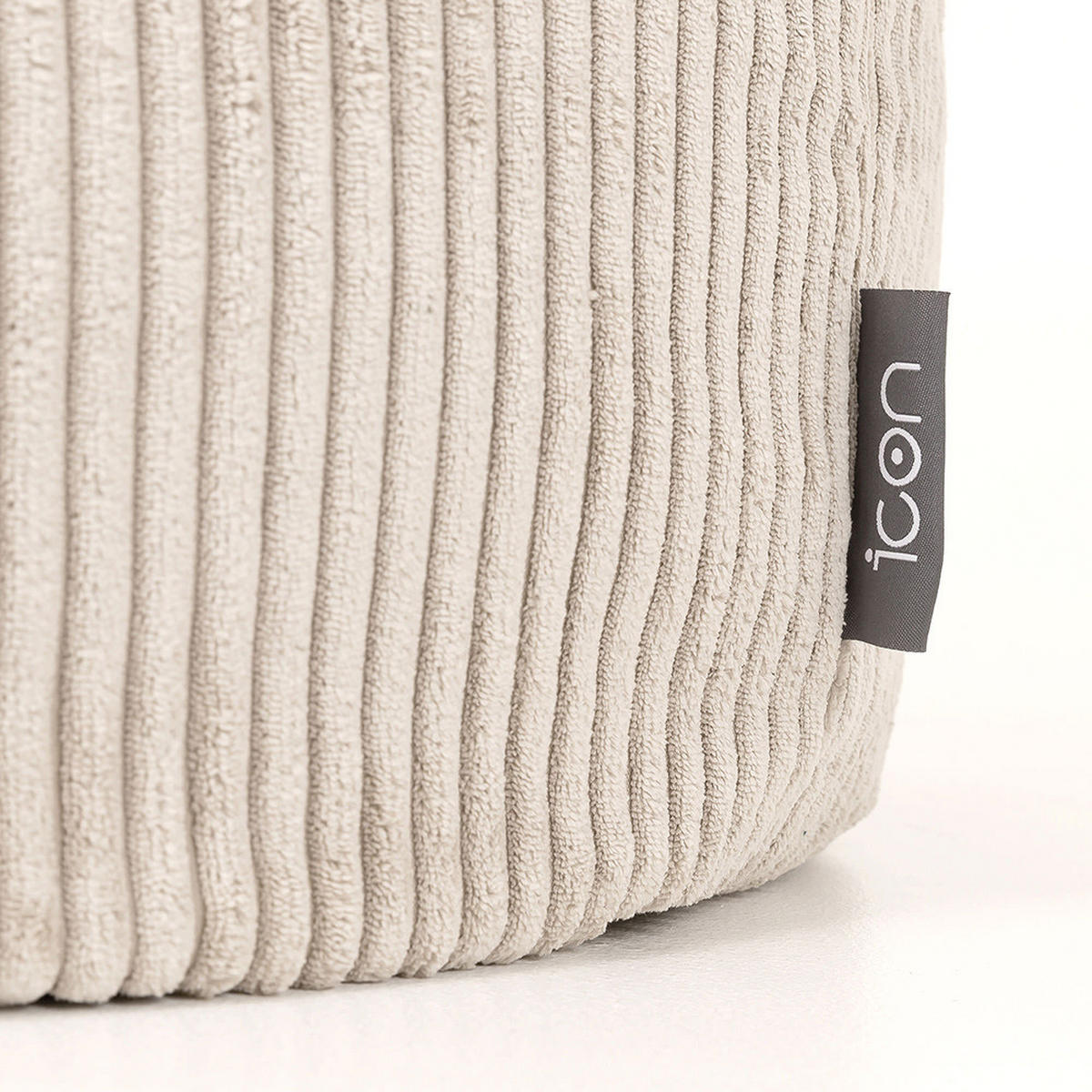 SITZSACK Klassisch Kingston, Cord - Beige, Textil (85/50/85cm) - icon