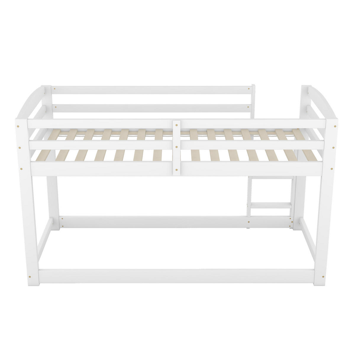 ETAGENBETT 90/200 cm aus Kiefer in Weiß – platzsparend und kindgerecht - Weiß, Holz (90/200cm) - BEAOK