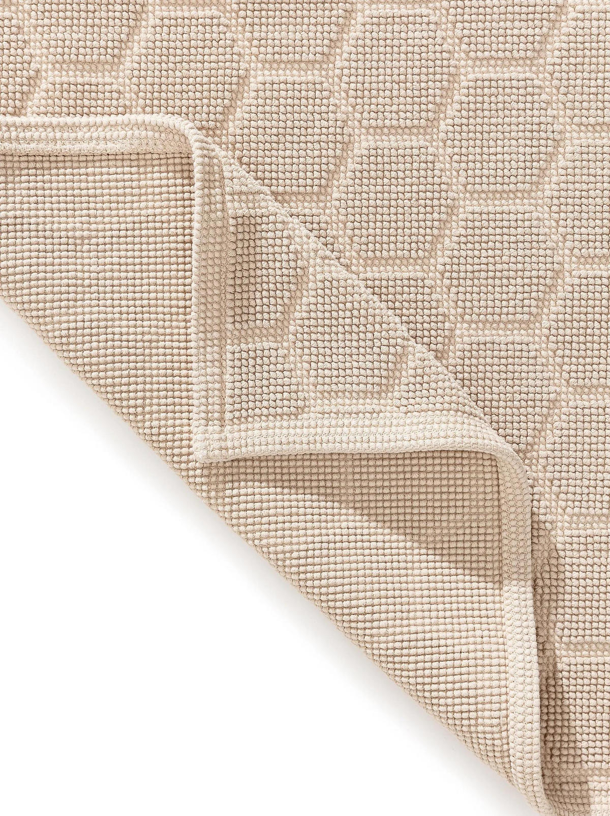BADEMATTE Jojo Beige 50x80 cm - Beige, Textil (50/80cm) - benuta Nest