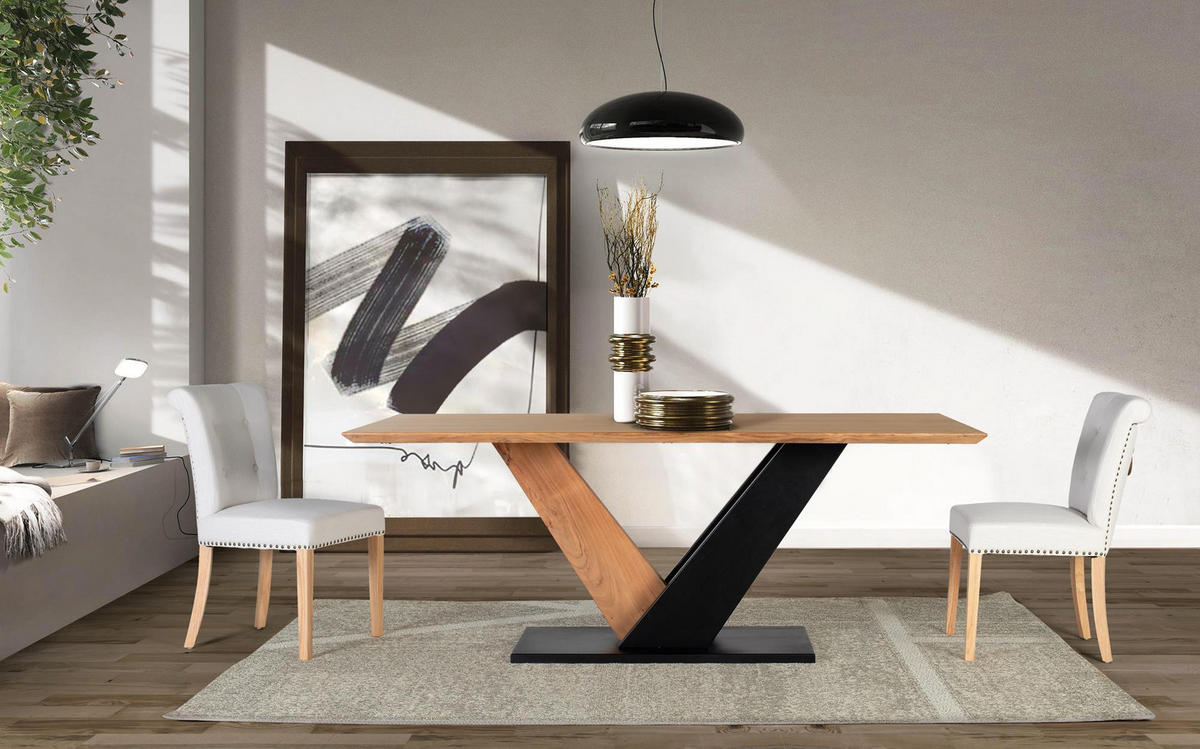 ESSTISCH aus Akazienholz - Braun, Holz (200/100/77cm) - Giner y Colomer