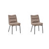 ESSZIMMERSTUHL Lennon Taupe 65/50/89 cm 2er-Set - Taupe, Textil (50/89/65cm) - LABEL51