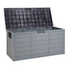 AUFBEWAHRUNGSBOX Beige Locarno - Beige/Grau, Kunststoff (112/53/50cm) - Beliani