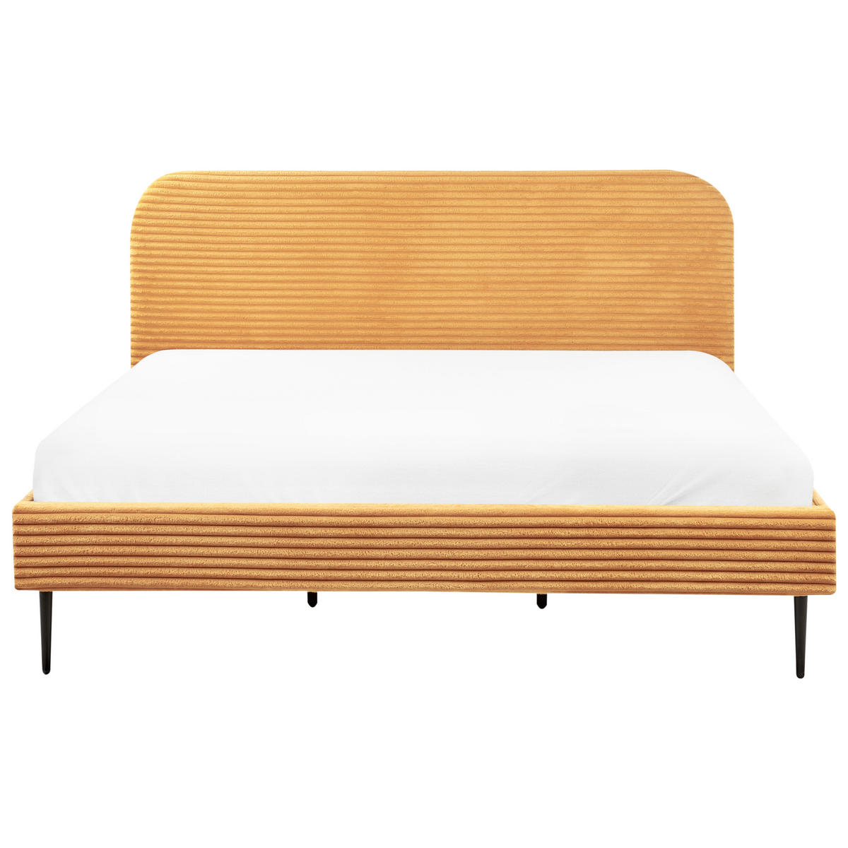 POLSTERBETT mit Lattenrost 180x200 cm Orange Flayat - Orange, Textil (180/200cm) - Beliani