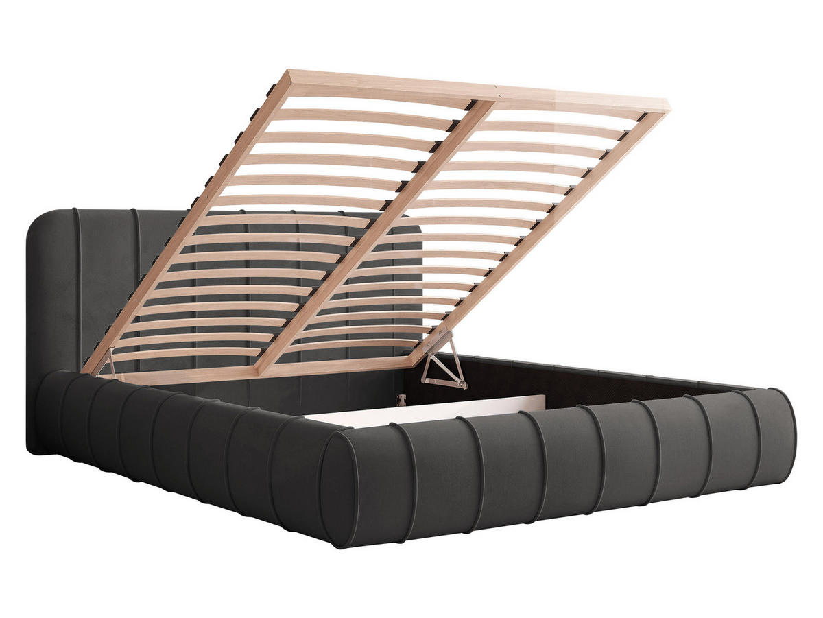 POLSTERBETT Slim XI - Kaschmir, Holz/Holzwerkstoff (200/200cm) - MIRJAN24