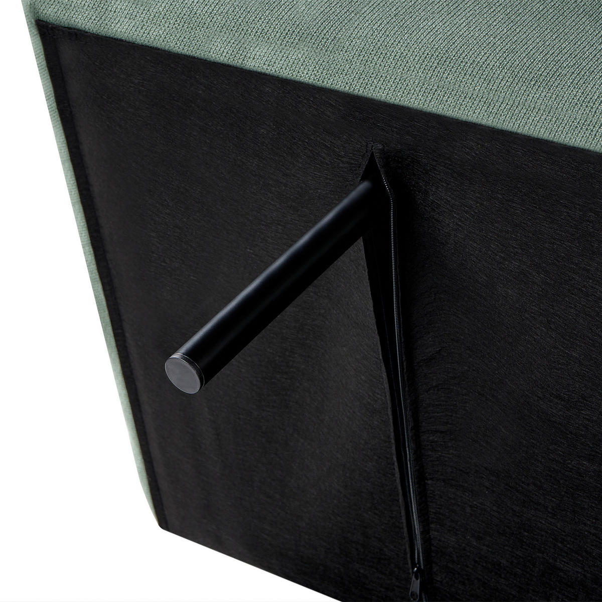 SCHLAFSOFA 2-Sitzer Stoff Hellgrün Risor - Hellgrün, Textil (190/83/90cm) - Beliani