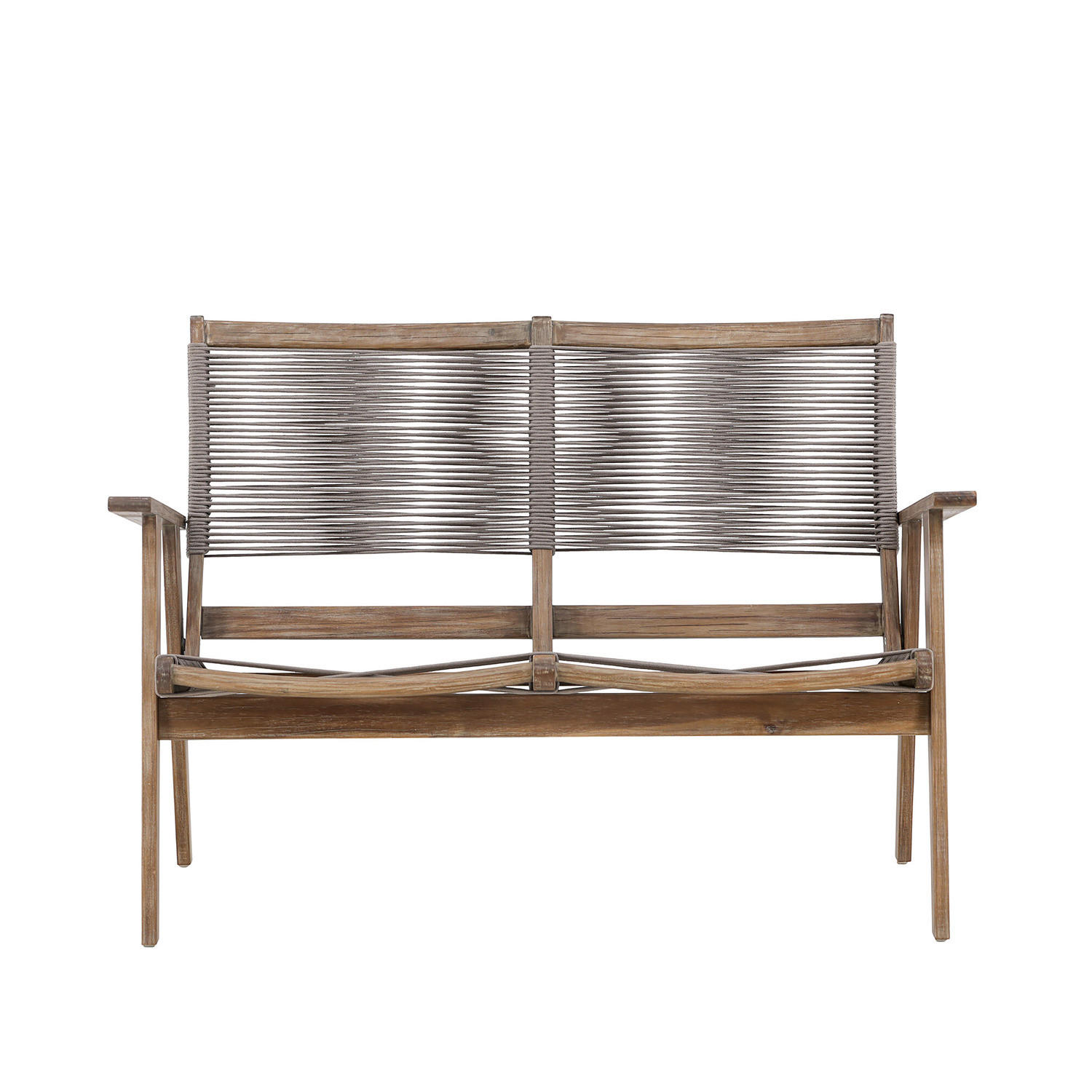 GARTENBANK - Braun - Holz teilmassiv - 120 x 88 x 72 cm - Taupe/Graubraun, Holz (120/88/72cm) - home24
