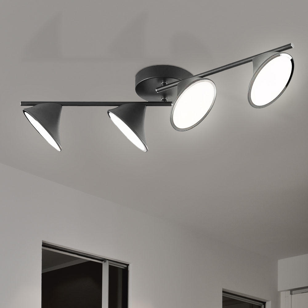 LED DECKENLEUCHTE Metall Schwarz - Schwarz, Metall (83/14/17.5cm) - Wofi
