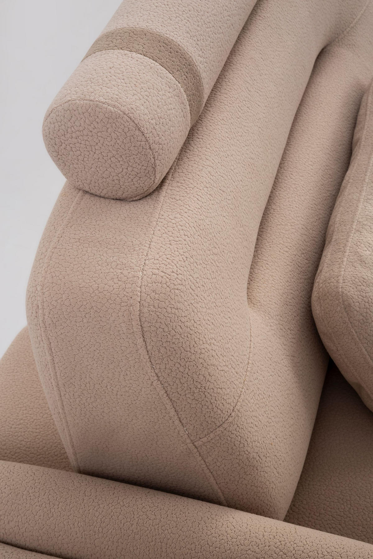 SITZGARNITUR Sandy Stellvariante:3+3 - Beige, Holz/Textil (230/90/100cm) - Villa Möbel