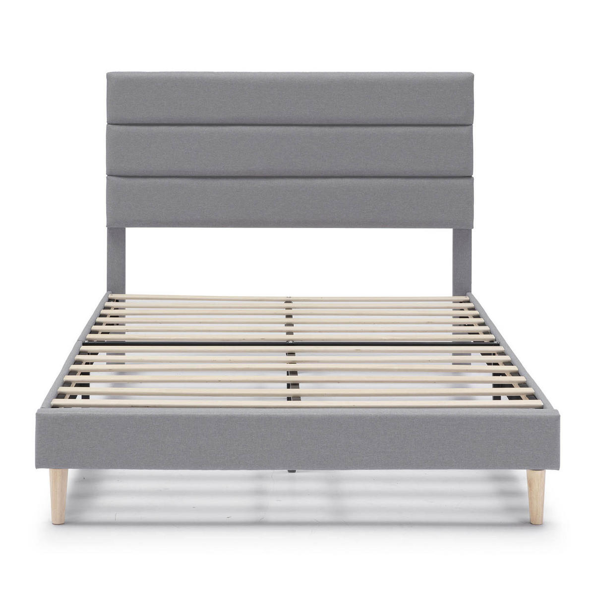 POLSTERBETT 140x190 cm Aroma, Hellgrau - Hellgrau, Textil (195/142/116cm) - VS Venta-stock