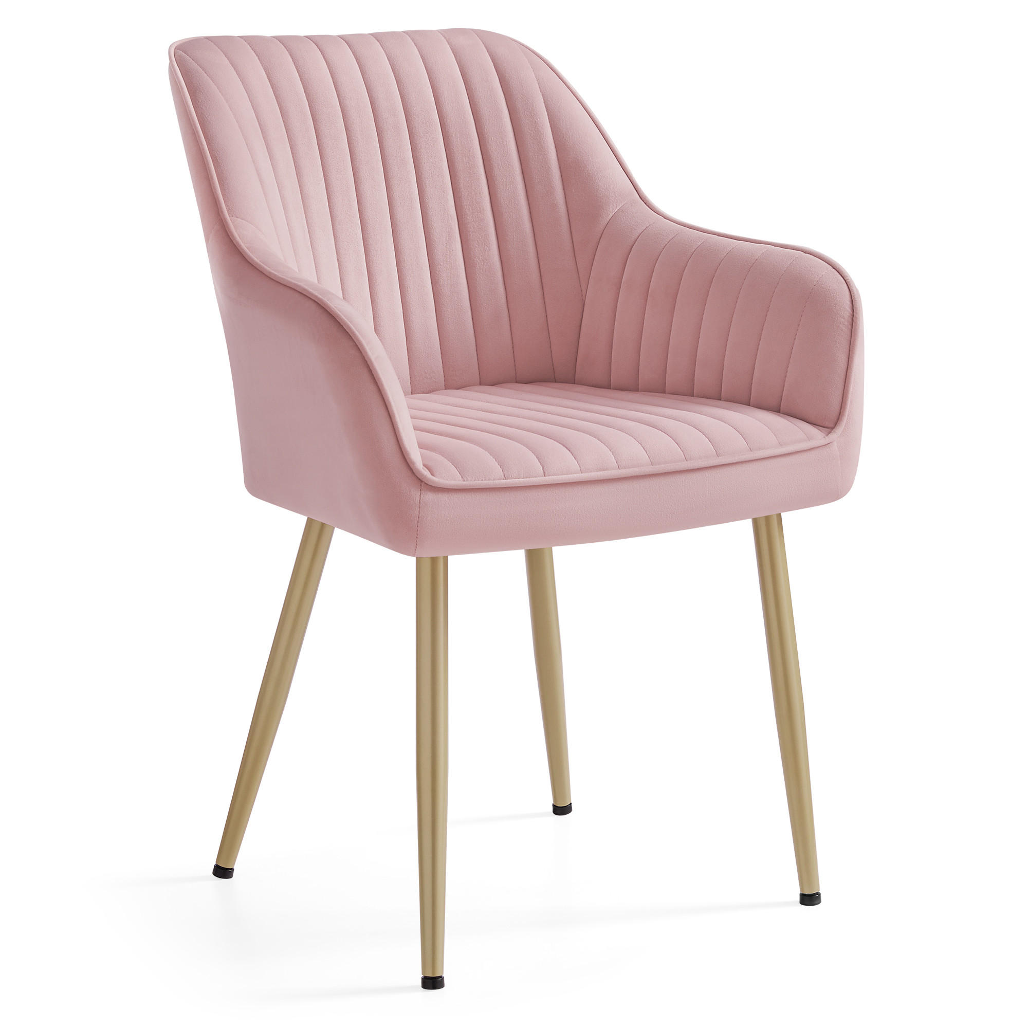 ESSZIMMERSTUHL Maggie - Hellrosa, Textil (60/84/60cm) - SONGMICS