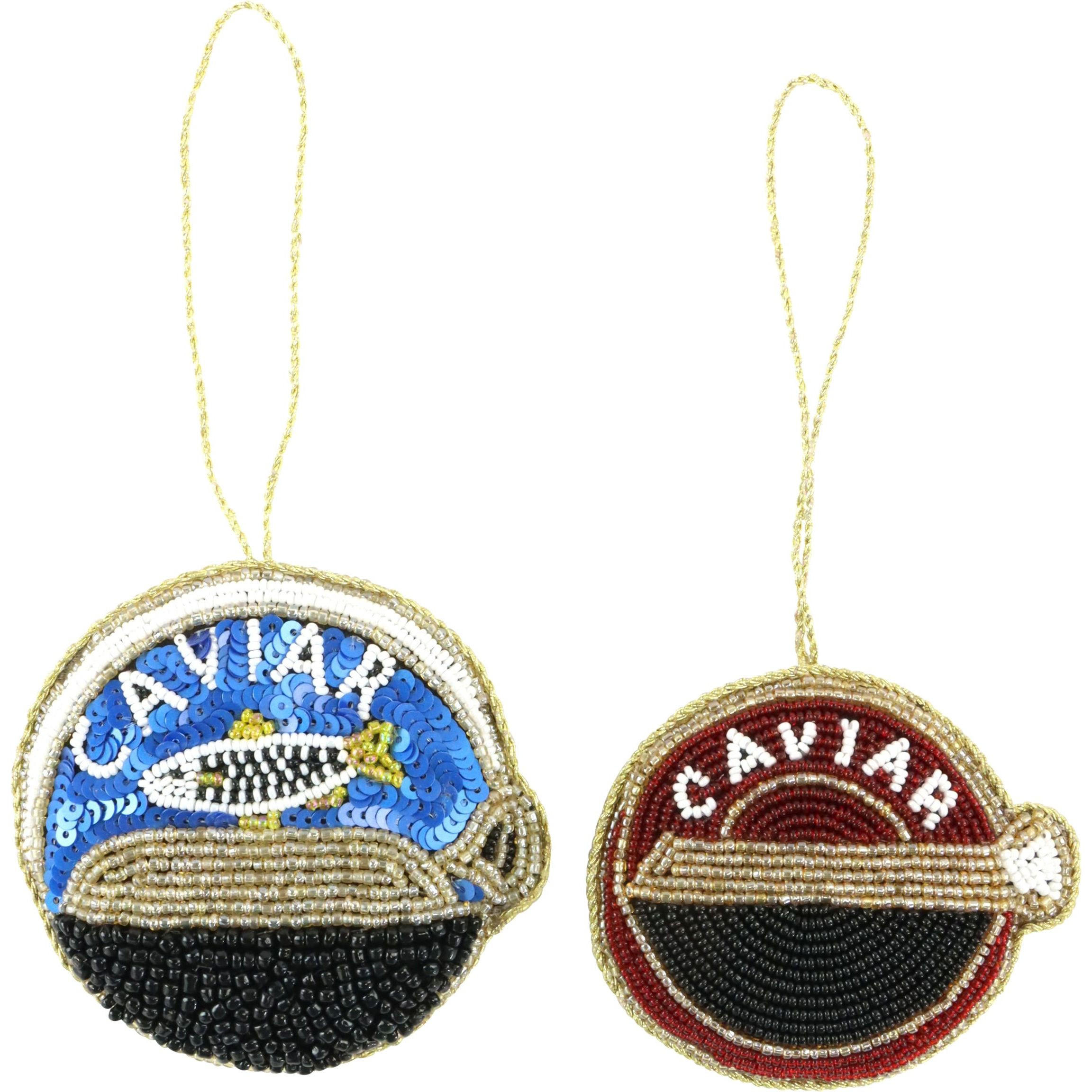 DEKOOBJEKT Caviar 2er Set - Multicolor, Textil (9/1.5/9cm) - FURNARO