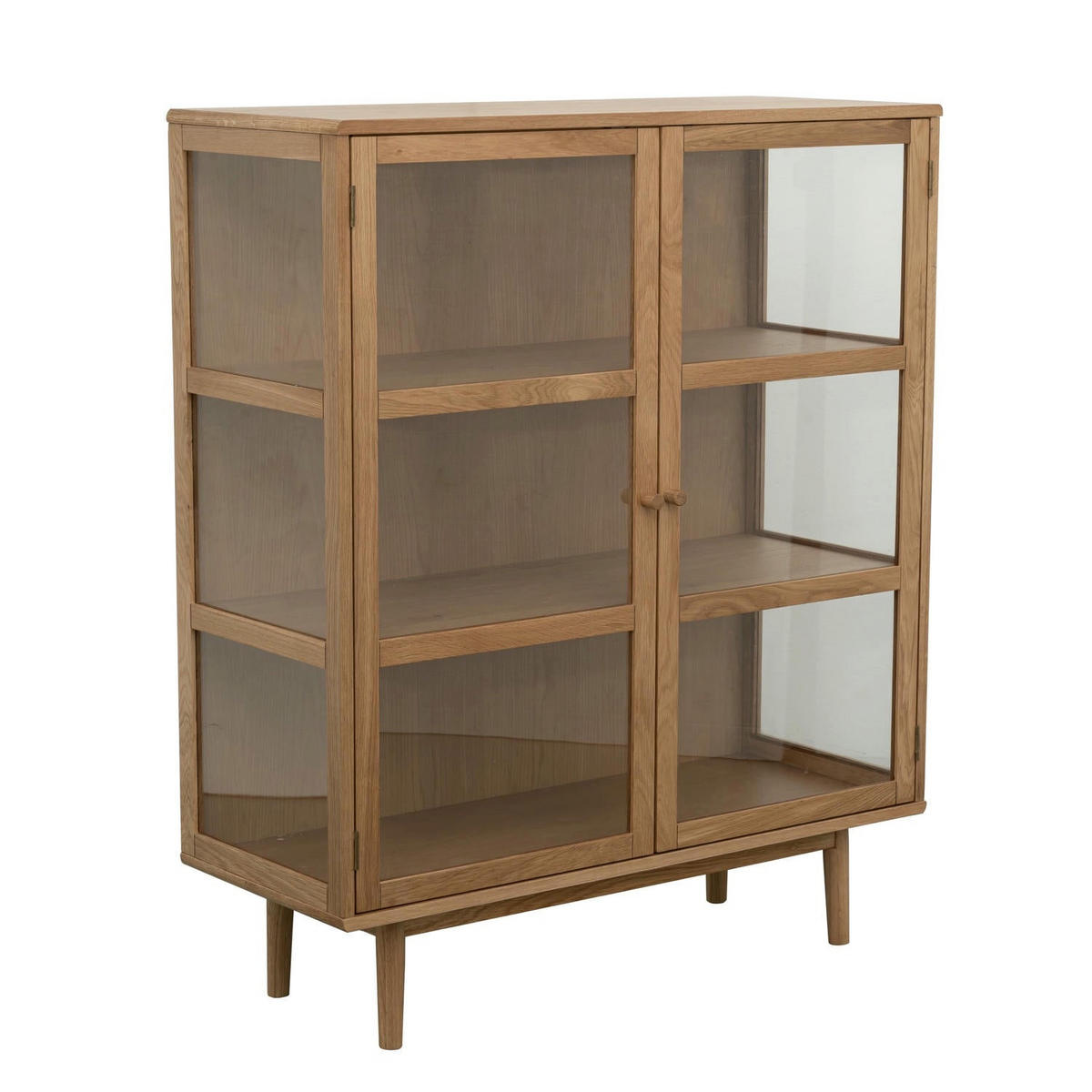HIGHBOARD Eiche massiv - Eichefarben/Braun, Holz/Holzwerkstoff (100/125/40cm) - Furnhouse