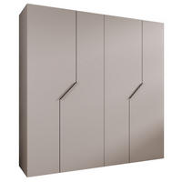 DREHTÜRENSCHRANK 202/200/52 4-türig - Beige, Holz/Metall (200/202/52cm) - Abiks Möbel