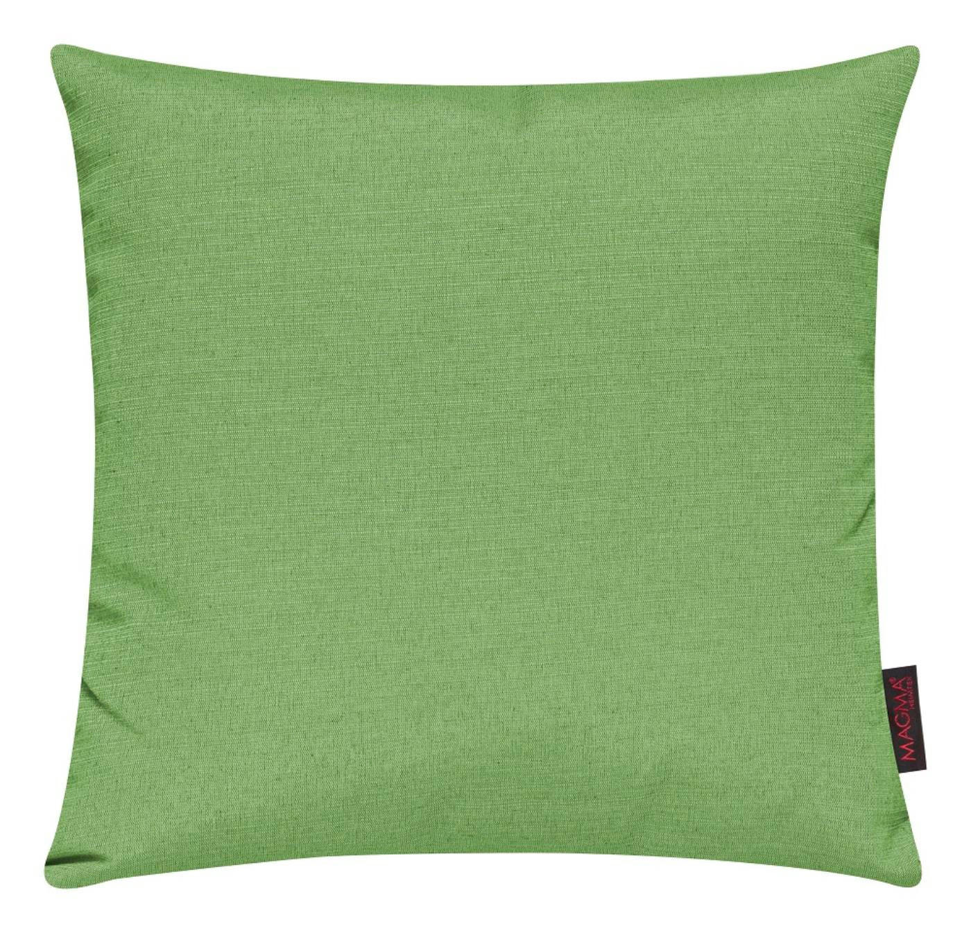 KISSENHÜLLE 2er Set Fino uni 40/40 cm - Smaragdgrün, Textil (40/40cm) - Magma Heimtexx