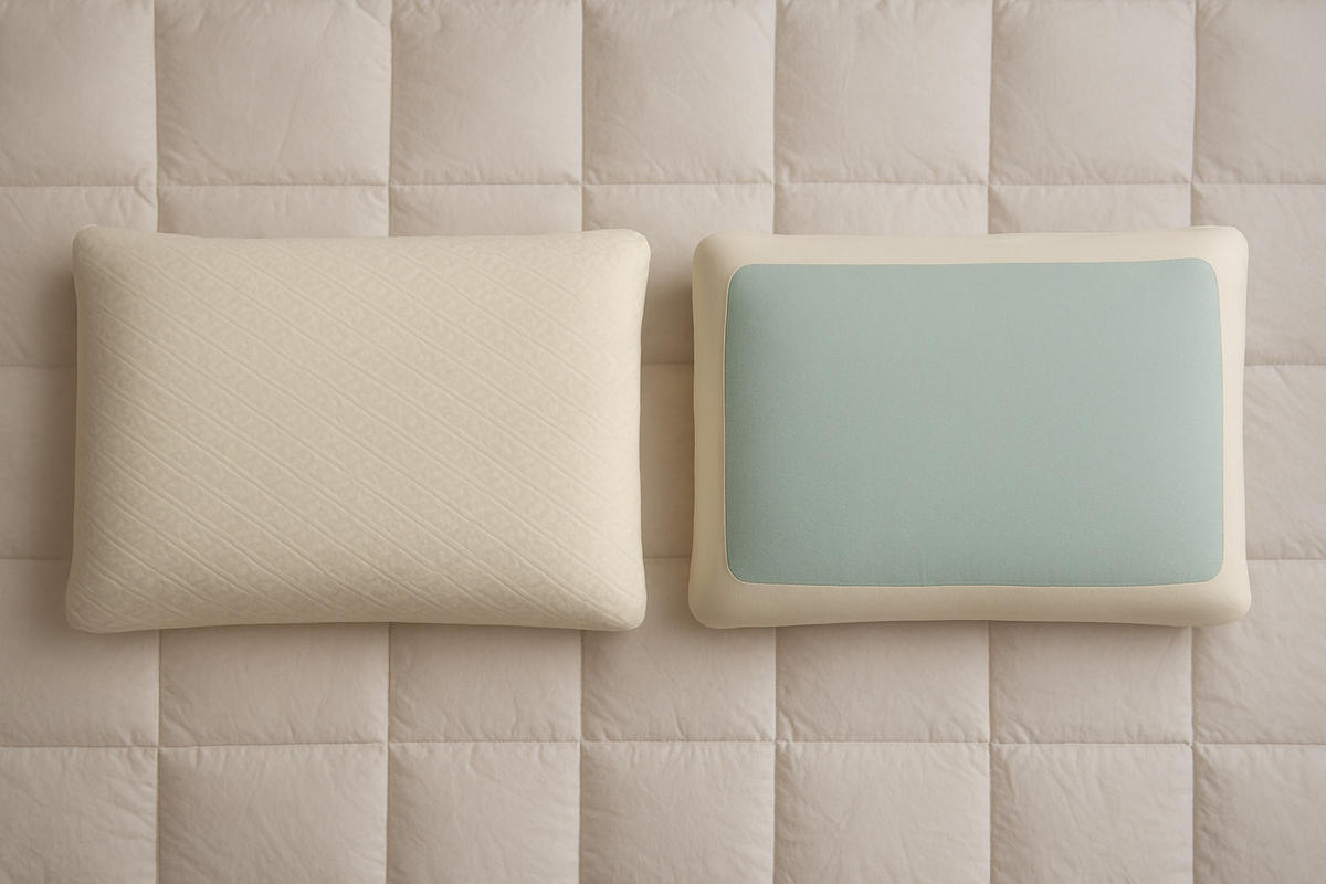 KISSEN Memory-Gel-Schaum 40x60x12cm - Weiß, Textil (60/40cm) - OBB