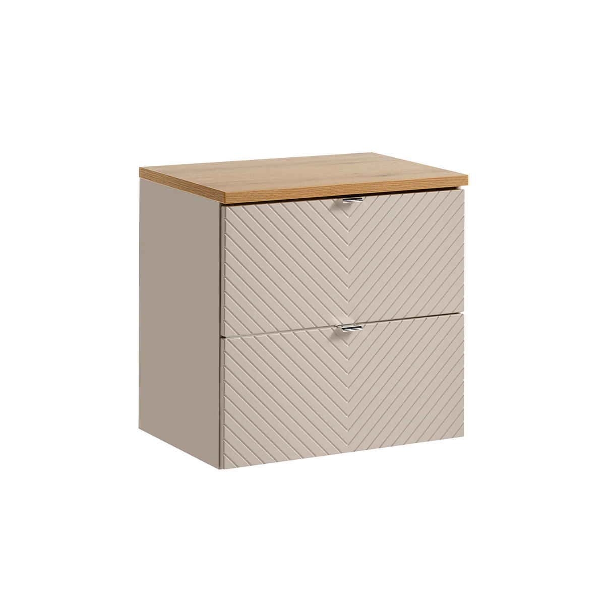 WASCHTISCHUNTERSCHRANK 60.4cm Manoa Kaschmir - Beige, Holzwerkstoff (60.4/59/40cm) - Petits-meubles