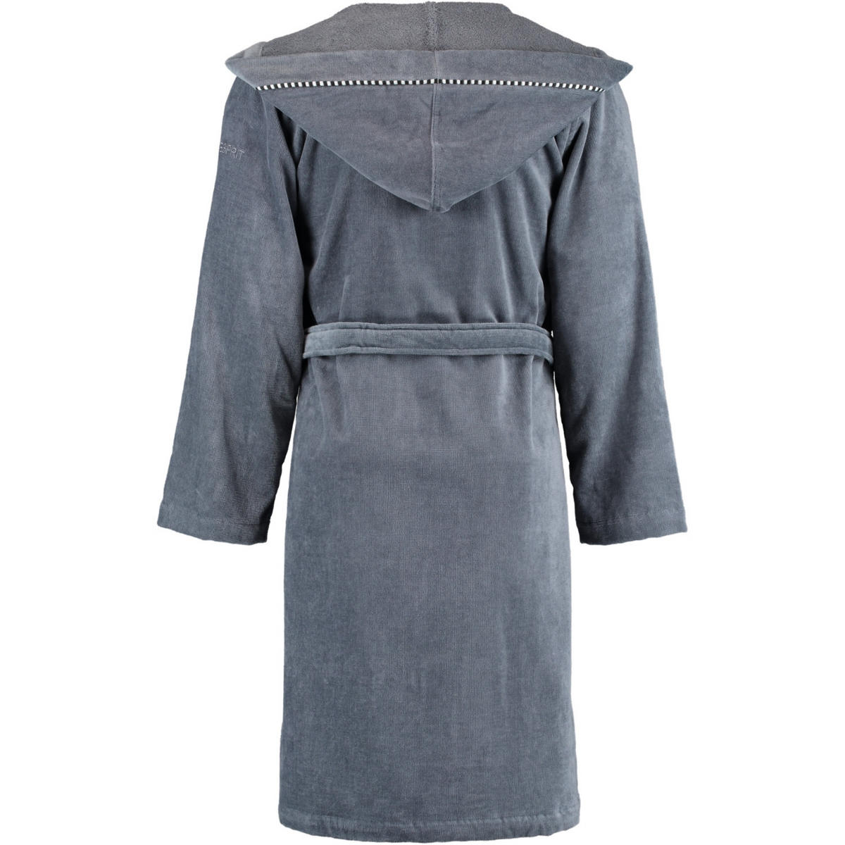 BADEMANTEL UNISEX KAPUZE BOX GREY STEEL - 740 - Grau, Textil (Mnull) - Esprit