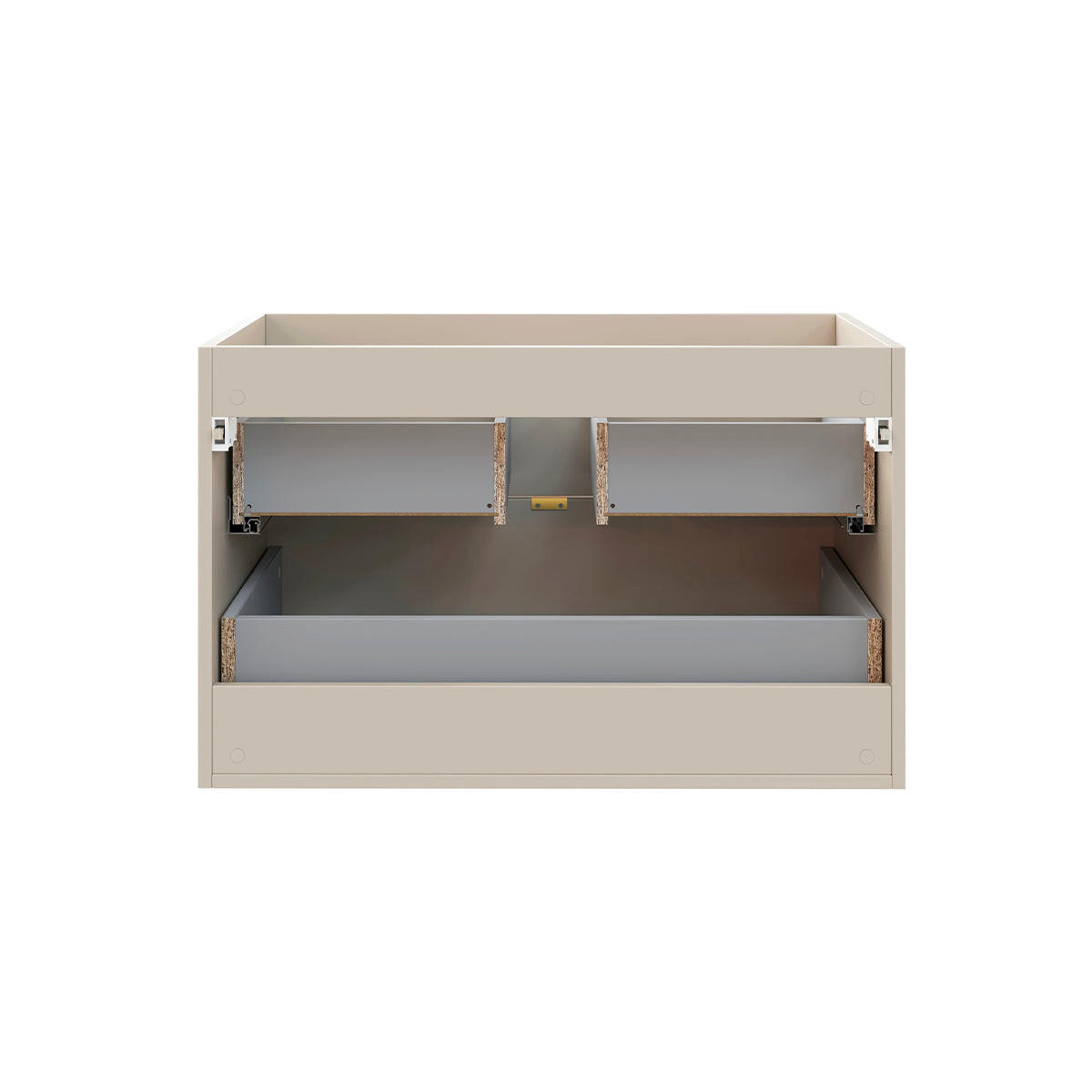 BADMÖBEL 80cm Azel 2er-Set Kaschmir - Beige, Holzwerkstoff (80/50/46cm) - Petits-meubles