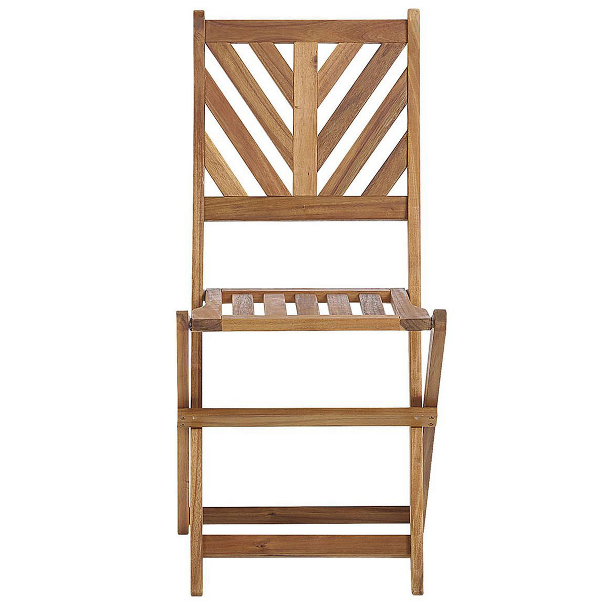 BALKONSET 2-Sitzer Akazienholz hellbraun Terni - Hellbraun, Holz - Beliani