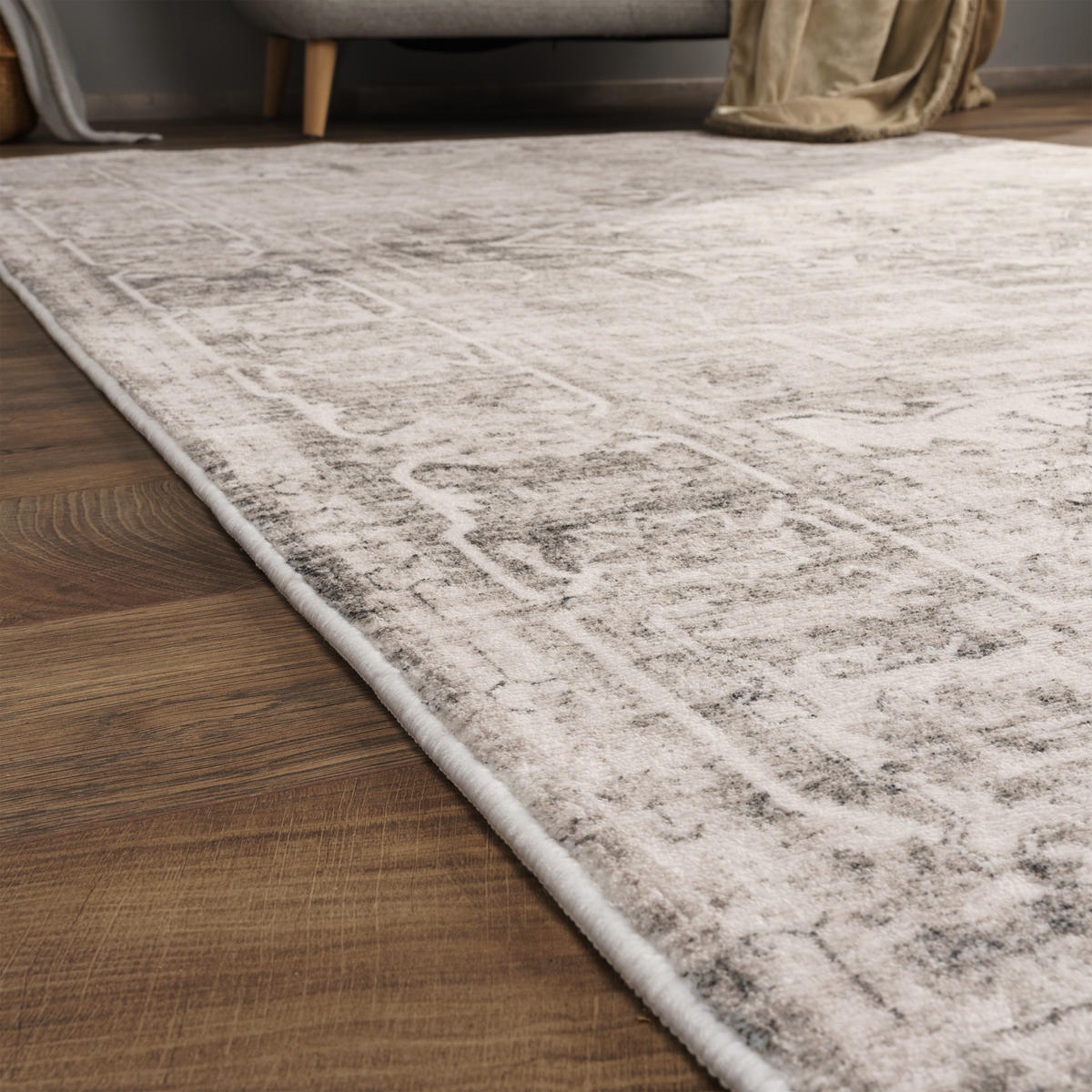 KURZFLORTEPPICH 60/100 cm Cambrigde 461 - Beige, Textil (60/100cm) - Paco Home