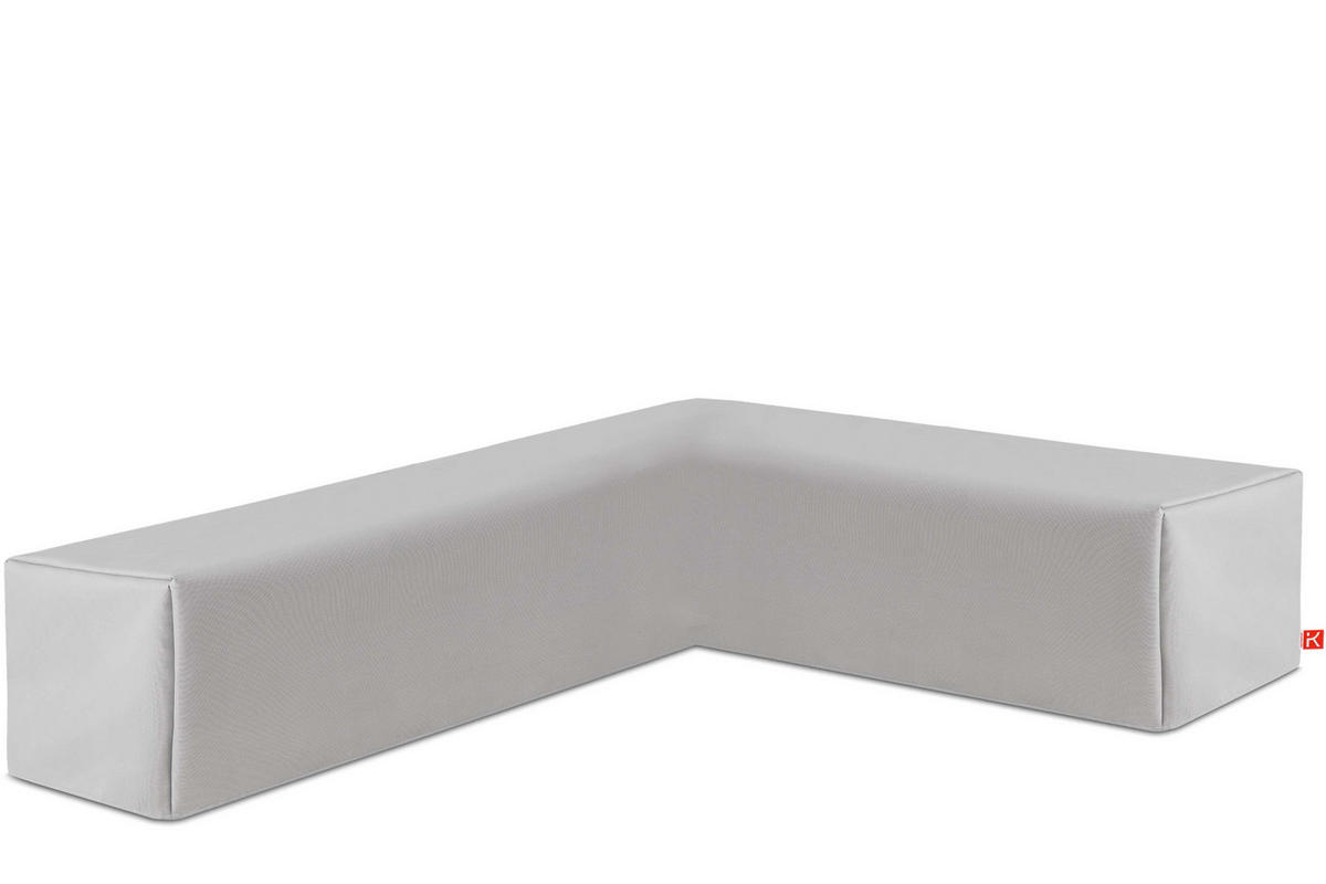 GARTENECKMÖBEL-ABDECKUNG RAMBE robustes Material, Hellgrau - Hellgrau, Textil (306/231/62cm) - KONSIMO®