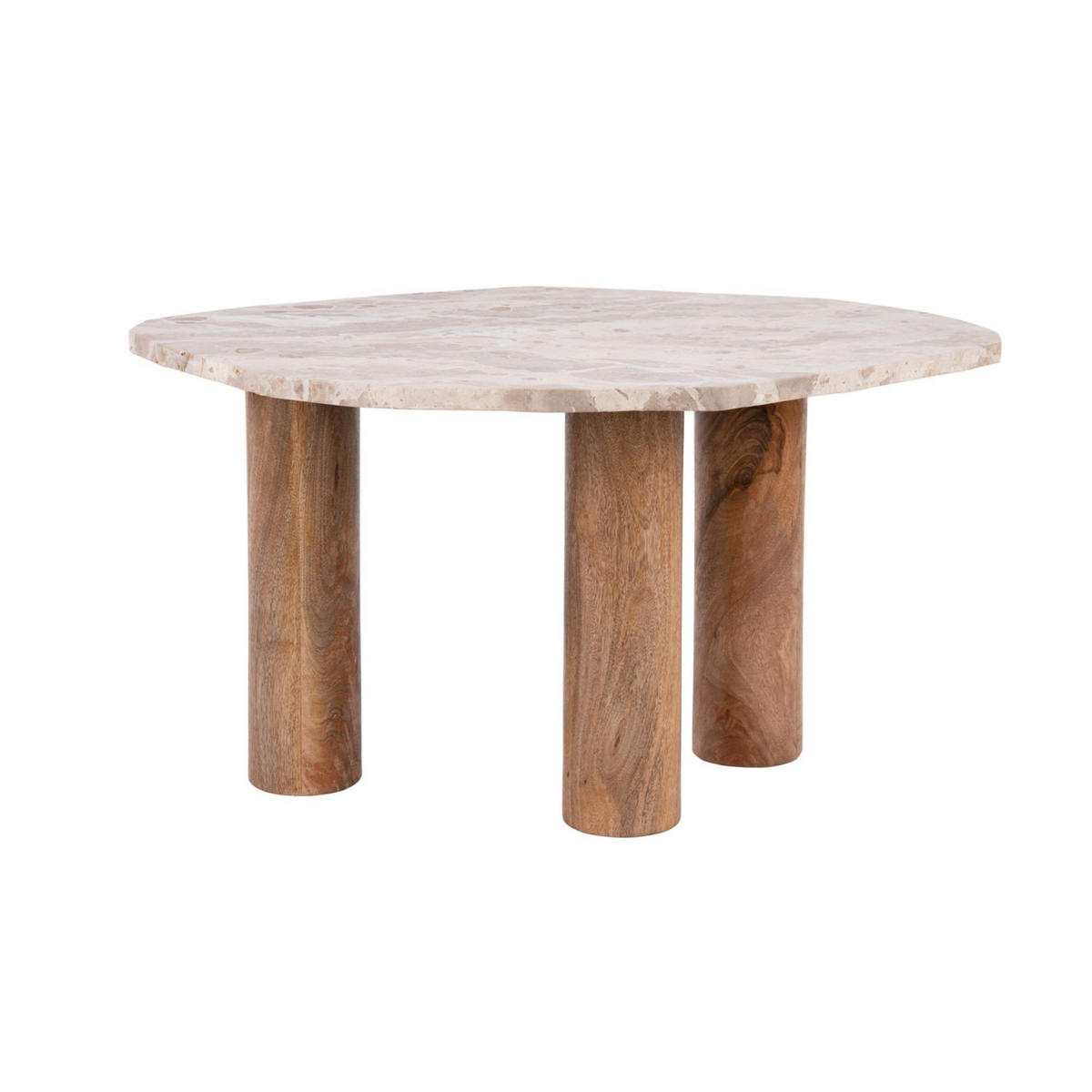 BEISTELLTISCH Organic 75/50/40 cm - Braun, Naturmaterialien (75/50/40cm) - Leitmotiv