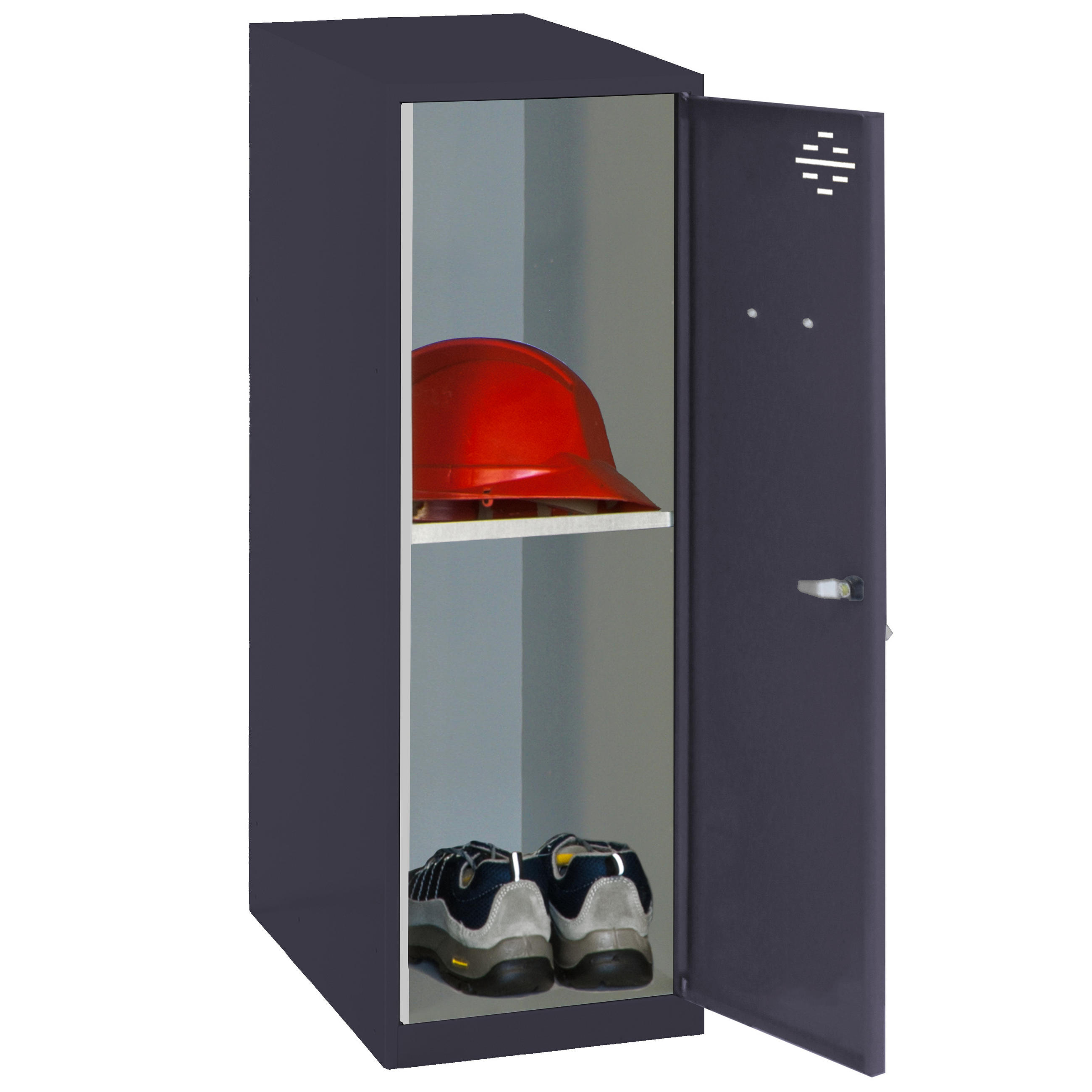 PROREGAL SCHLIESSFACHSCHRANK Anthrazit 30cm × 50cm × 92cm