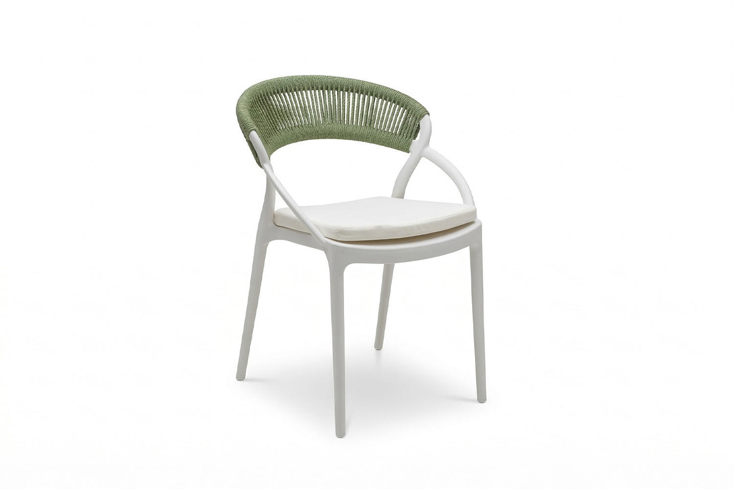 GARTENSTUHL KISO Grün Kunststoff Stapelbar (1er-Set) - Grün, Kunststoff (54/79/58cm) - KAWOLA