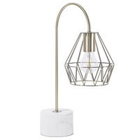 TISCHLAMPE Mooni 35/13/50 cm - Messingfarben, Metall (35/13/50cm) - Beliani
