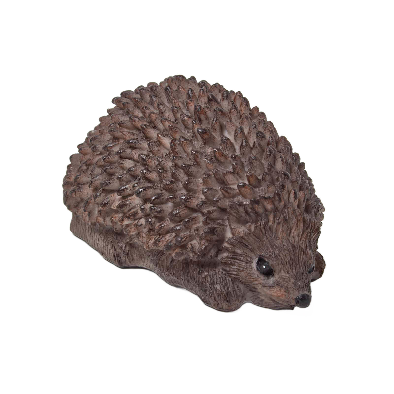 GARTENFIGUR IGEL mit Schlüsselversteck - Braun, Kunststoff (6/6.9/11cm) - Homescapes