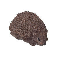 GARTENFIGUR IGEL mit Schlüsselversteck - Braun, Kunststoff (6/6.9/11cm) - Homescapes